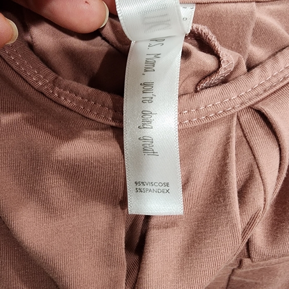 Latched Mama The Momper Sleeveless Maxi Nursing Momper Blush Mauve size Standard - Picture 8 of 12